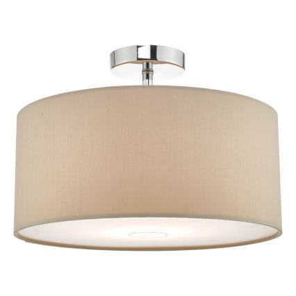 Där Lighting RON6529 - Luster na sajli RONDA 1xE27/60W/230V crna/bež