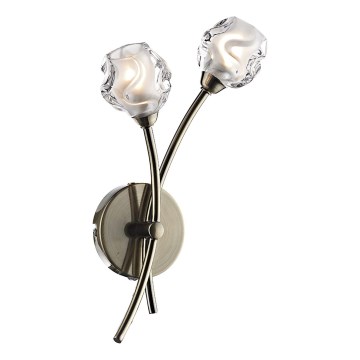 Där Lighting SEA0975 - Zidna svetiljka SEATTLE 2xG9/40W/230V mesing