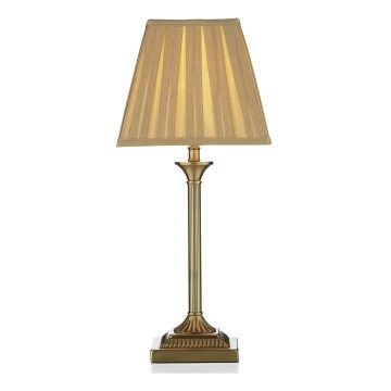 Där Lighting TAY4075-X - Stona lampa TAYLOR 1xE14/40W/230V bež/mesing