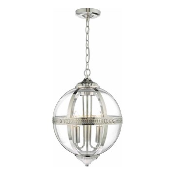 Där Lighting VAN0338 - Luster na lancu VANESSA 3xE14/40W/230V sjajni hrom