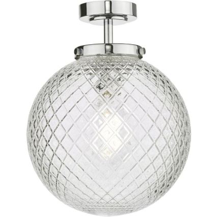 Där Lighting WAY0150 - Plafonsko svetlo za kupatilo WAYNE 1xE27/40W/230V IP44 prečnik 25 cm sjajni hrom