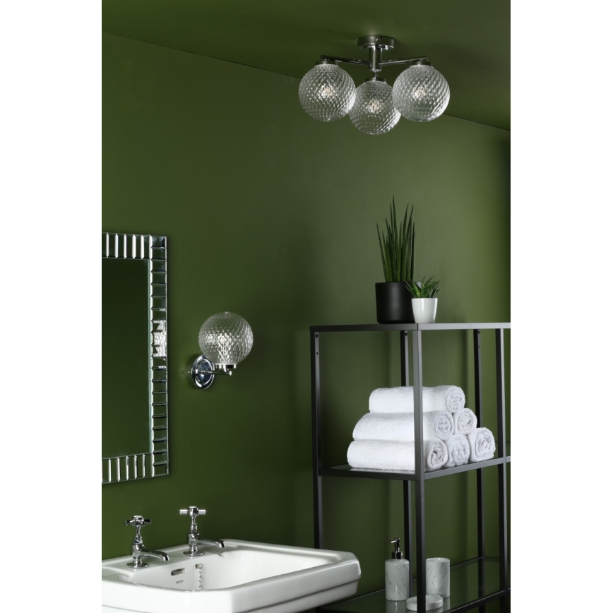 Där Lighting WAY0750 - Kupatilska zidna lampa WAYNE 1xG9/3W/230V IP44 sjajni hrom