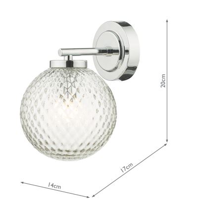 Där Lighting WAY0750 - Kupatilska zidna lampa WAYNE 1xG9/3W/230V IP44 sjajni hrom