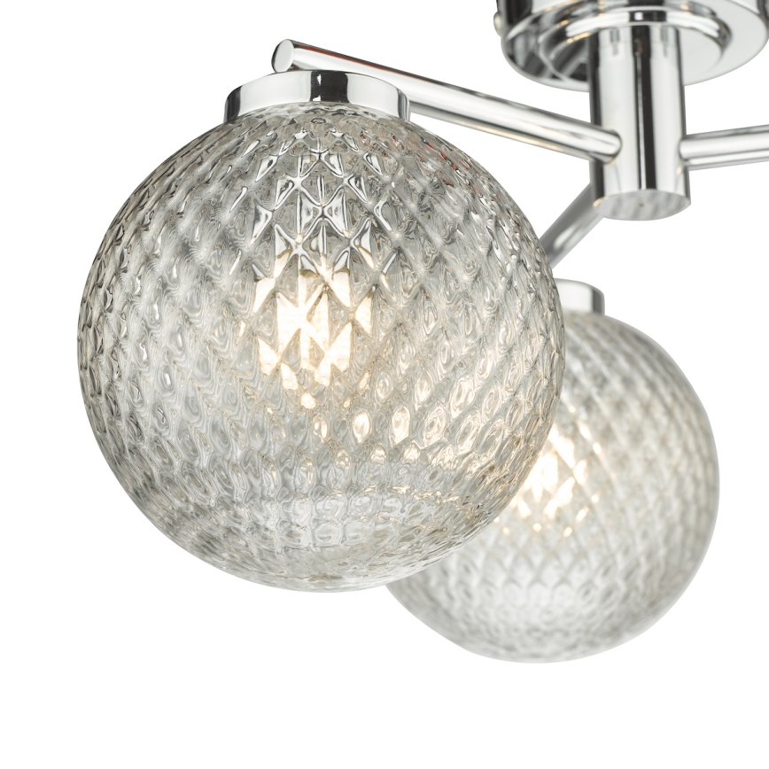 Där Lighting WAY5350 - Plafonski luster za kupatilo WAYNE 3xG9/3W/230V IP44 sjajni hrom