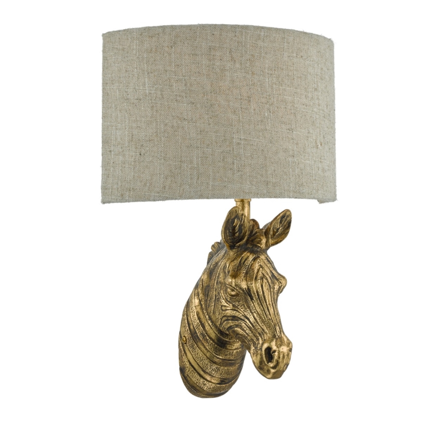 Där Lighting ABB0735 - Zidna lampa ABBY 1xE14/40W/230V lan/zlatna
