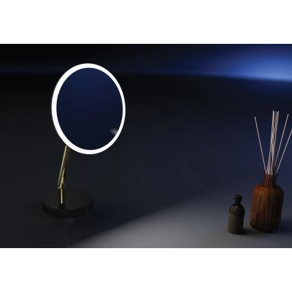 Deante ADI_Z812 - SILIA LED punjivo kozmetičko ogledalo za kupatilo, 5V, 5000 mAh, 2700-6500K, IP44