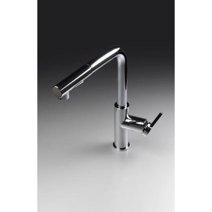 Deante BKM_073M - Slavina za sudoperu MOMI sa izvlačivom prskalicom, sjajni hrom