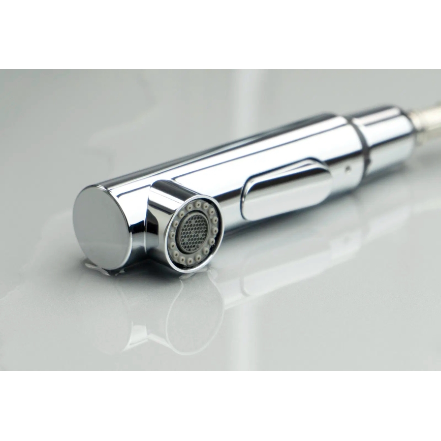 Deante BKM_073M - Slavina za sudoperu MOMI sa izvlačivom prskalicom, sjajni hrom