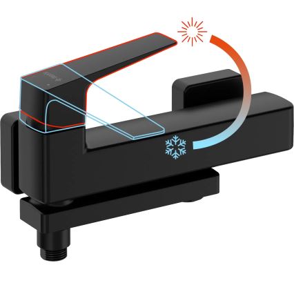 Deante BQL_N12M - Sklopiva baterija za kadu BLUR crna