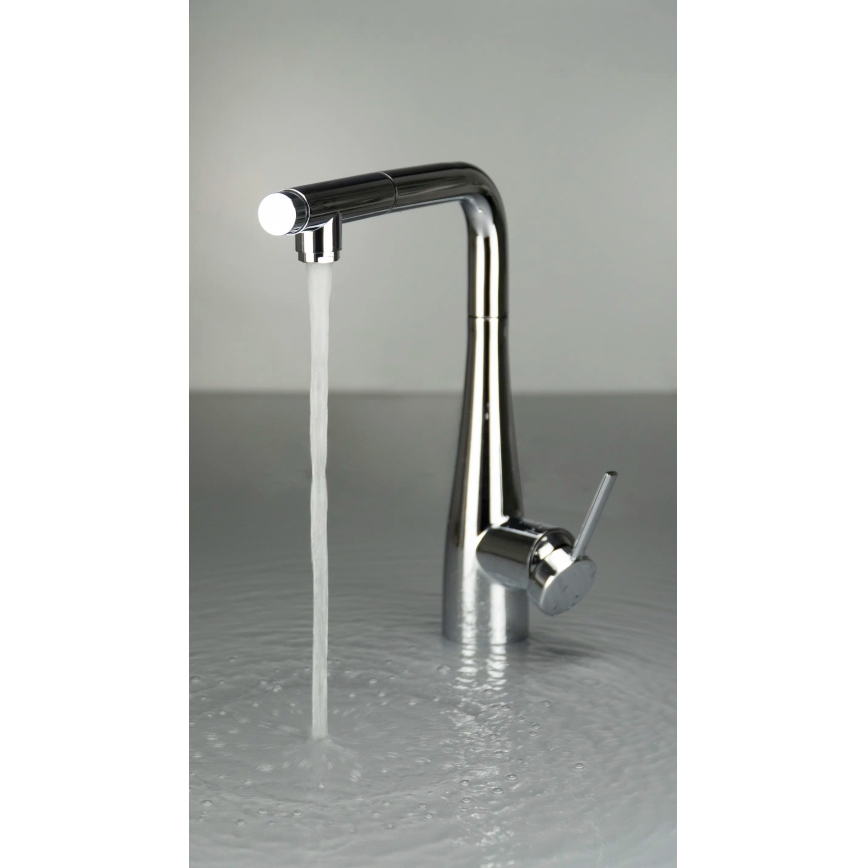 Deante BRE_075M - Slavina za sudoperu ERIDAN sa izvlačivom tuš glavom, sjajni hrom