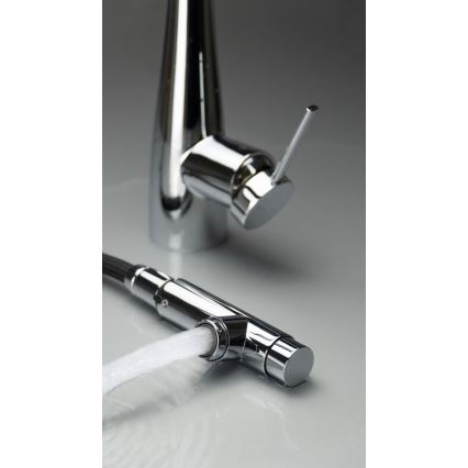 Deante BRE_075M - Slavina za sudoperu ERIDAN sa izvlačivom tuš glavom, sjajni hrom