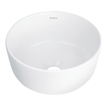 Deante CDJ_6U2S - umivaonik za ugradnju na ploču JASMIN, prečnika 28 cm, keramika/bela