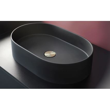 Deante CQS_NU6S - Umivaonik na ploču SILIA 35x55 cm granit/crna