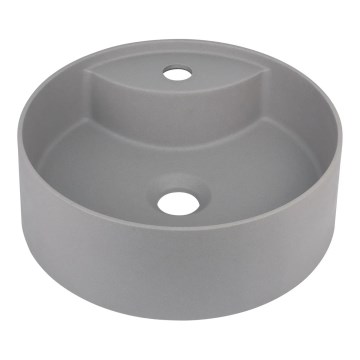 Deante CQS_SU4B - Umivaonik za ugradnju na radnu ploču sa otvorom za bateriju SILIA, prečnik 36 cm, granit/metalno-siva