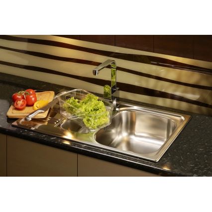Deante ZEX_0113 - Kuhinjski sudoper XYLO 43,5x78 cm satenski