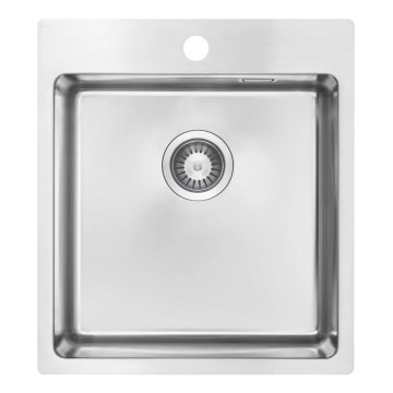 Deante ZPO_010A - Kuhinjski sudoper OLFATO 50,5x45 cm, brušeni čelik
