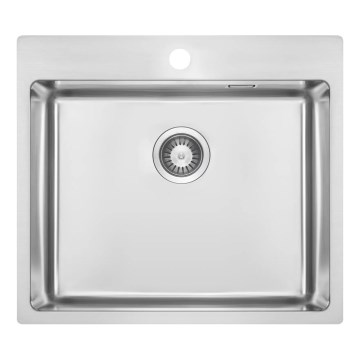 Deante ZPO_010B - Kuhinjski sudoper OLFATO 50,5x55 cm brušeni čelik