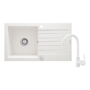 Deante ZQZVA113 - Kuhinjski sudoper ZORBA 76x44 cm + slavina za sudoper granit/alabaster