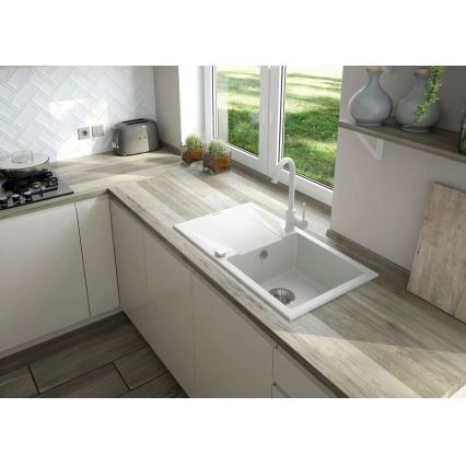 Deante ZQZVA113 - Kuhinjski sudoper ZORBA 76x44 cm + slavina za sudoper granit/alabaster