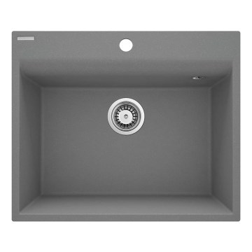 Deante ZRC_S10A - Kuhinjski sudoper CORIO 50x60 cm, granit/metalno siva