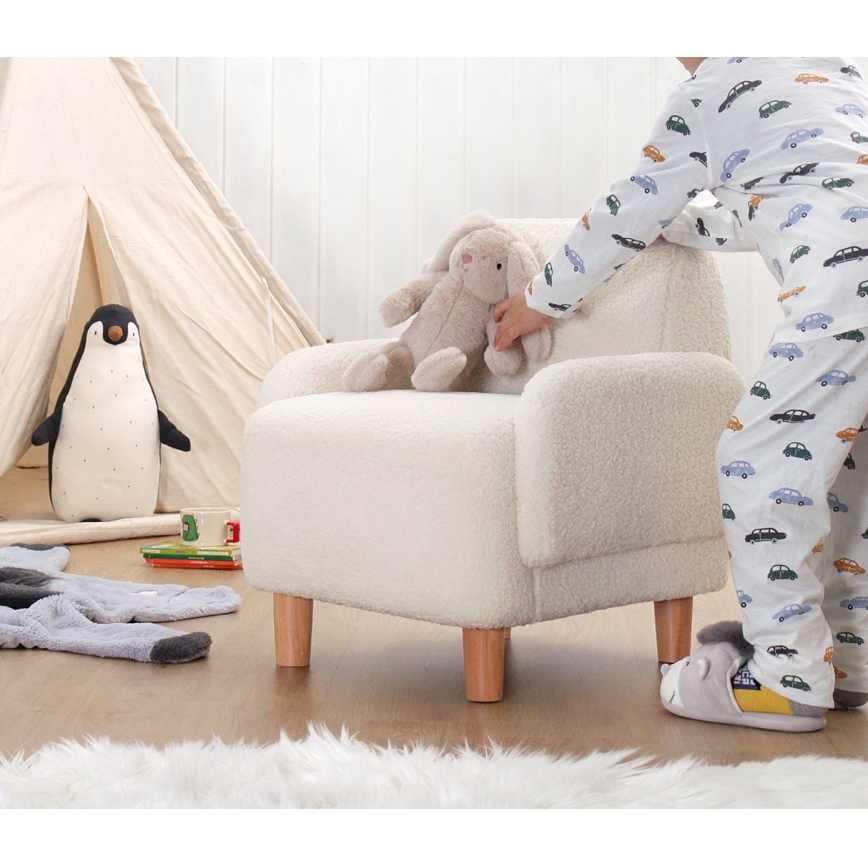 Dečija fotelja LORY bela