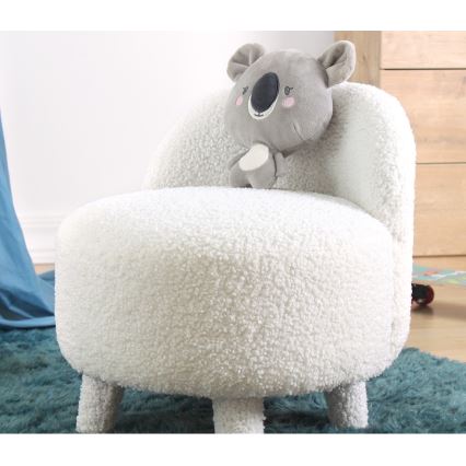 Dečija fotelja PIXI, prečnik 46 cm, bela