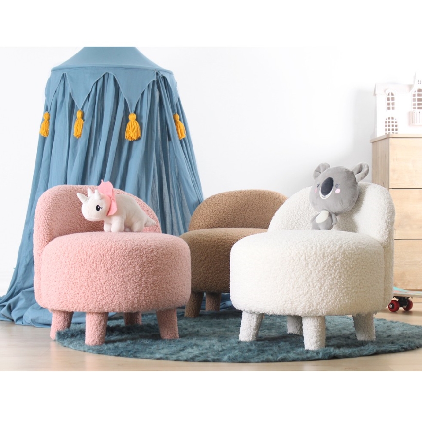 Dečija fotelja PIXI prečnika 46 cm, braon