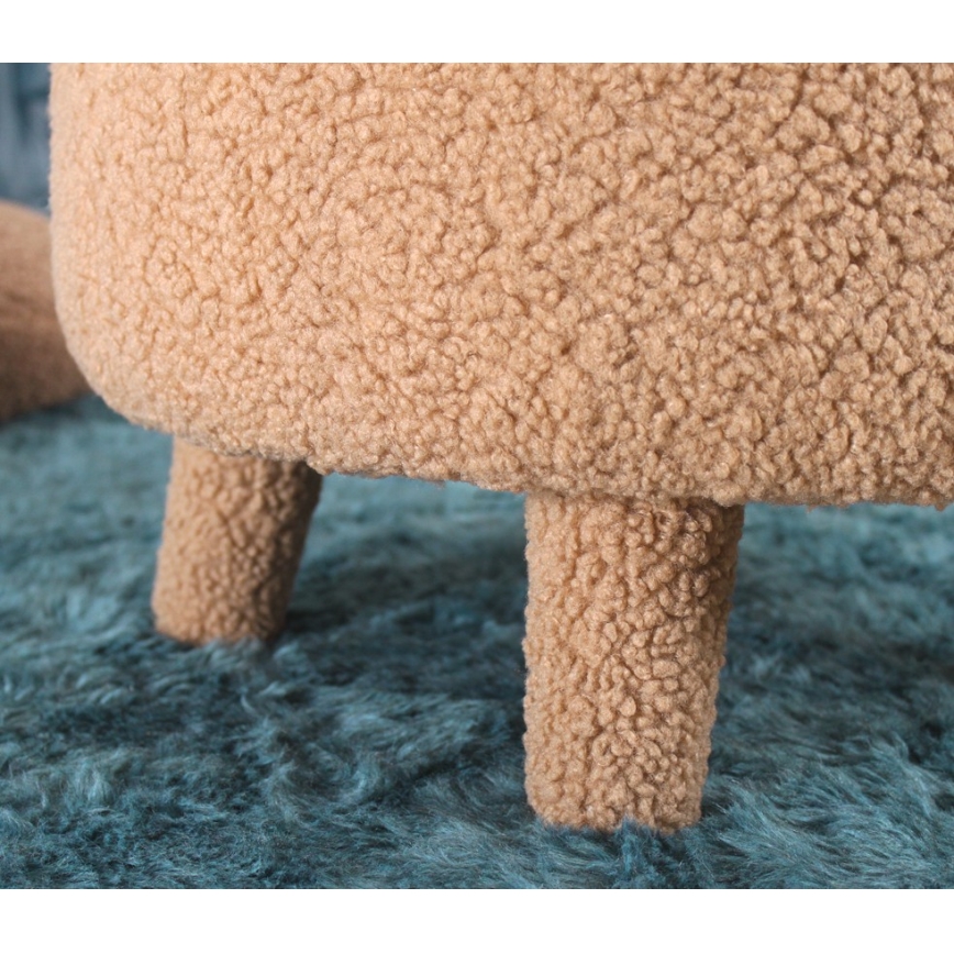 Dečija fotelja PIXI prečnika 46 cm, braon