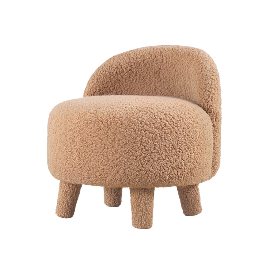 Dečija fotelja PIXI prečnika 46 cm, braon