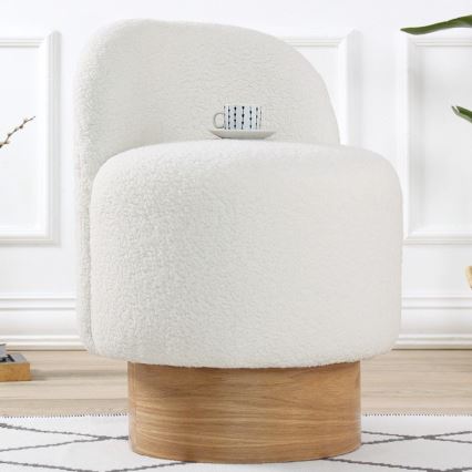 Dečija fotelja RIKI 40x47 cm bela