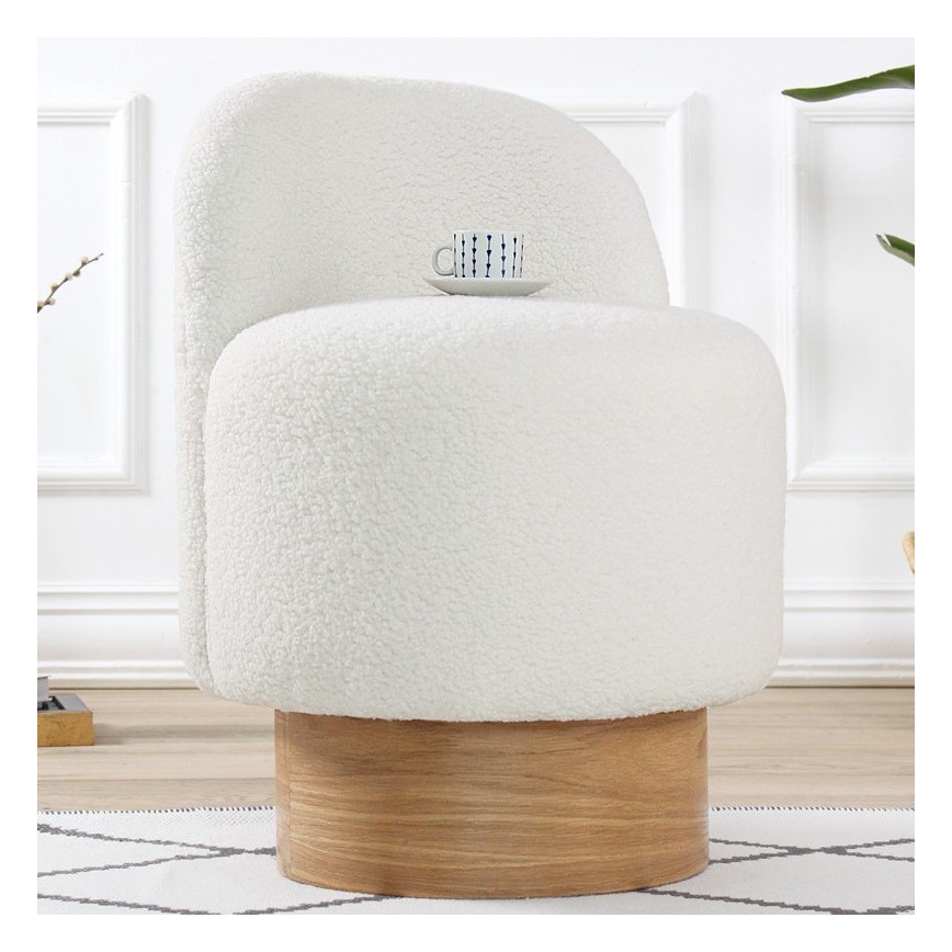 Dečija fotelja RIKI 40x47 cm bela