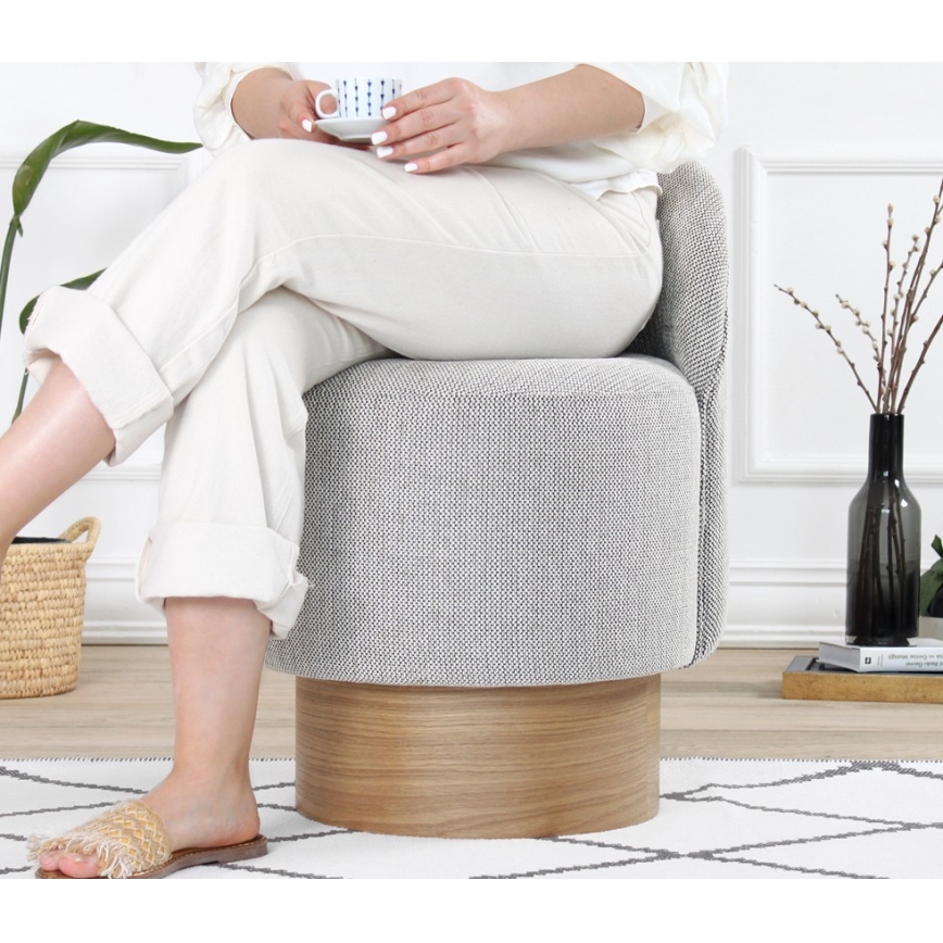 Dečija fotelja RIKI 40x47 cm siva