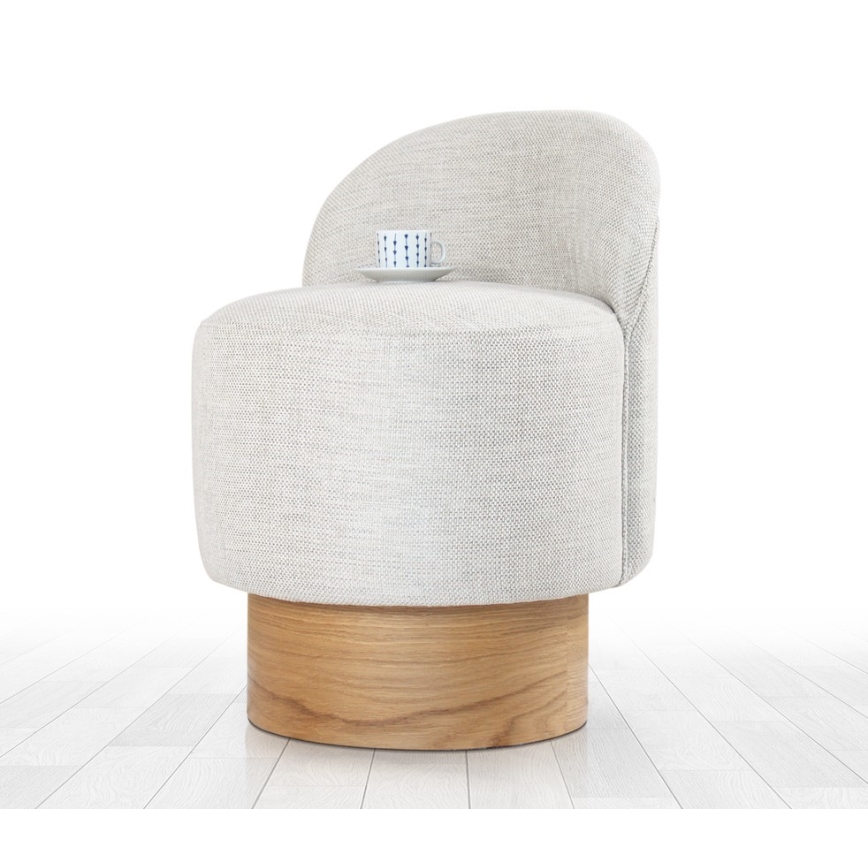 Dečija fotelja RIKI 40x47 cm svetlo siva