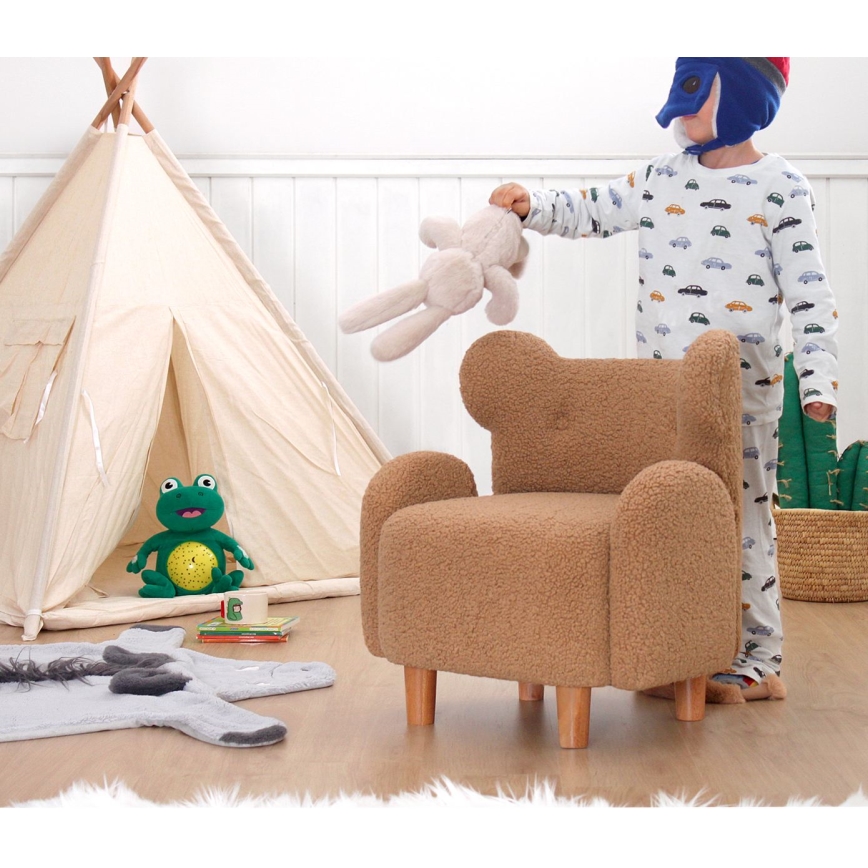 Dečija fotelja TOBI braon