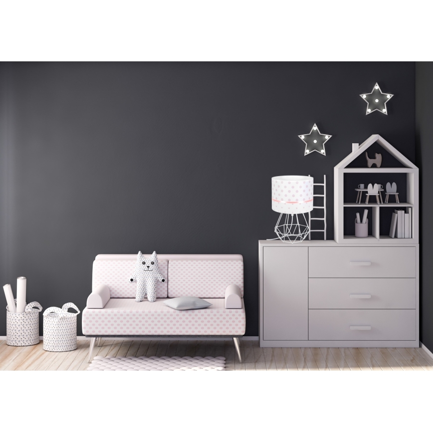 Dečija lampica PIKKI 1xE27/60W/230V ružičasta