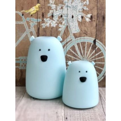 Dečija RGB LED dodirna lampica BEAR LED/0,8W/5V bela + USB