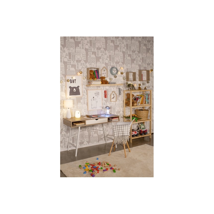 Dečija RGB LED dodirna lampica BEAR LED/0,8W/5V bela + USB