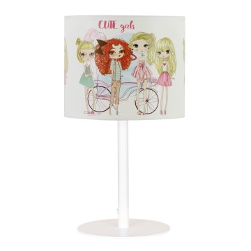 Dečija stona lampa GIRLS VIBES 1xE27/60W/230V, prečnik 18 cm, za devojčice