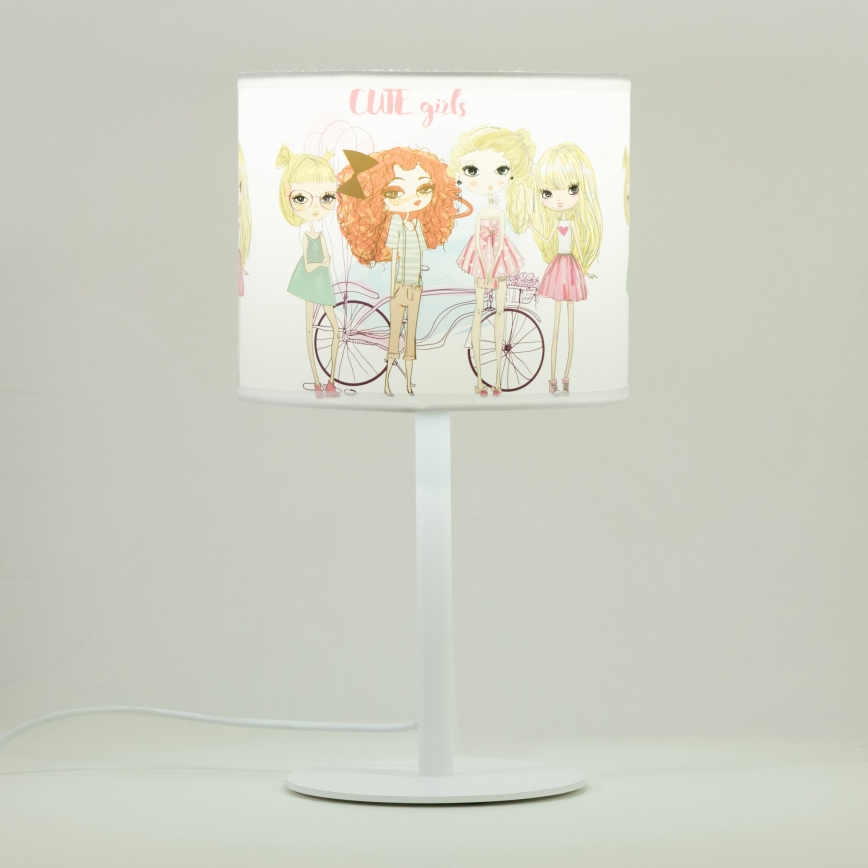 Dečija stona lampa GIRLS VIBES 1xE27/60W/230V, prečnik 18 cm, za devojčice