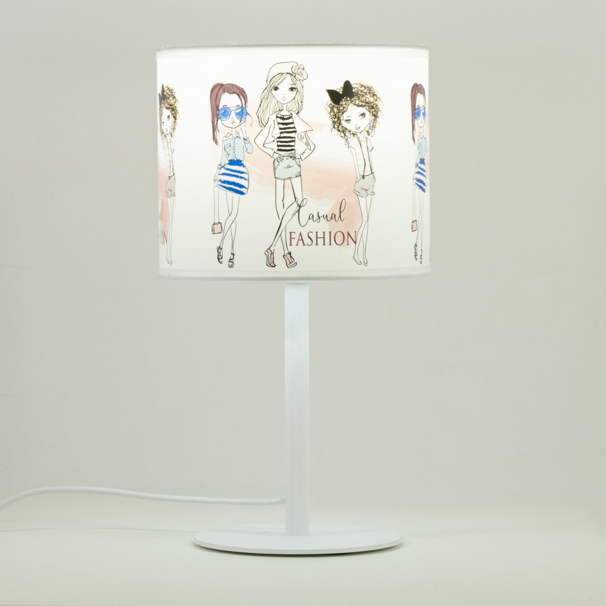Dečija stona lampa GIRLS VIBES 1xE27/60W/230V prečnik 18 cm za devojčice