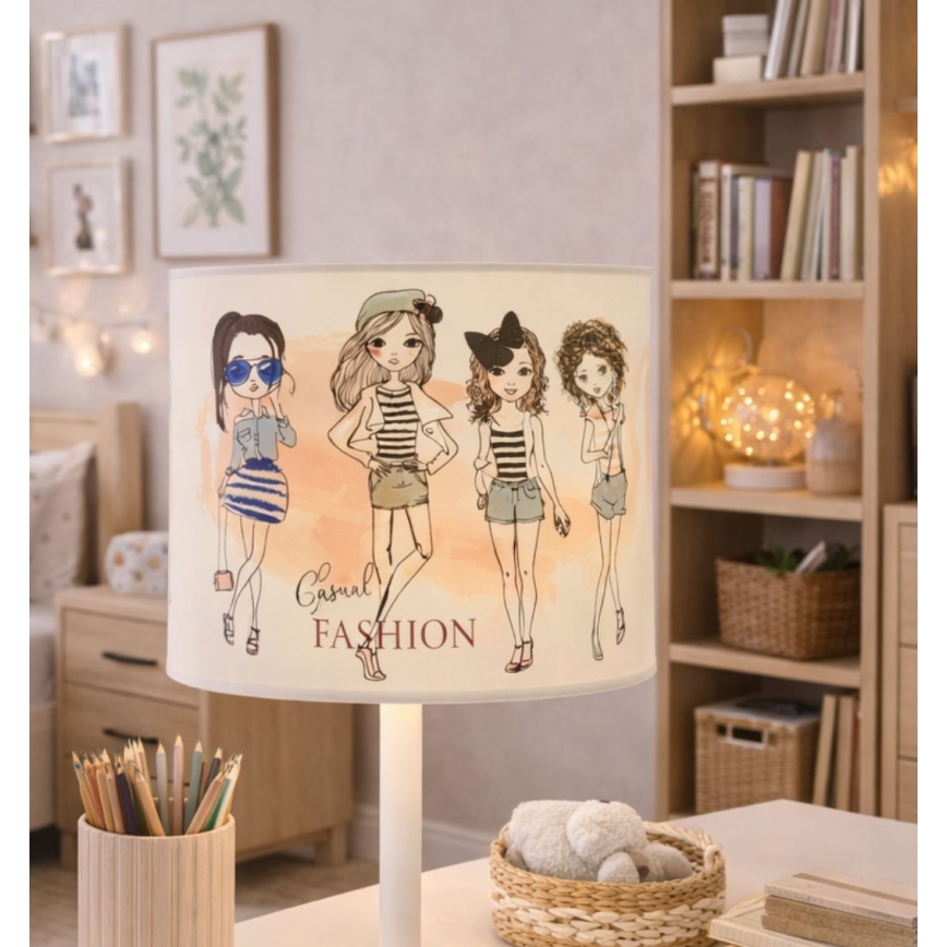 Dečija stona lampa GIRLS VIBES 1xE27/60W/230V prečnik 18 cm za devojčice