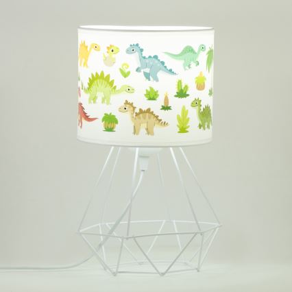 Dečija stona lampa KIDS ROOM 1xE27/60W/230V prečnik 18 cm dinosaurus