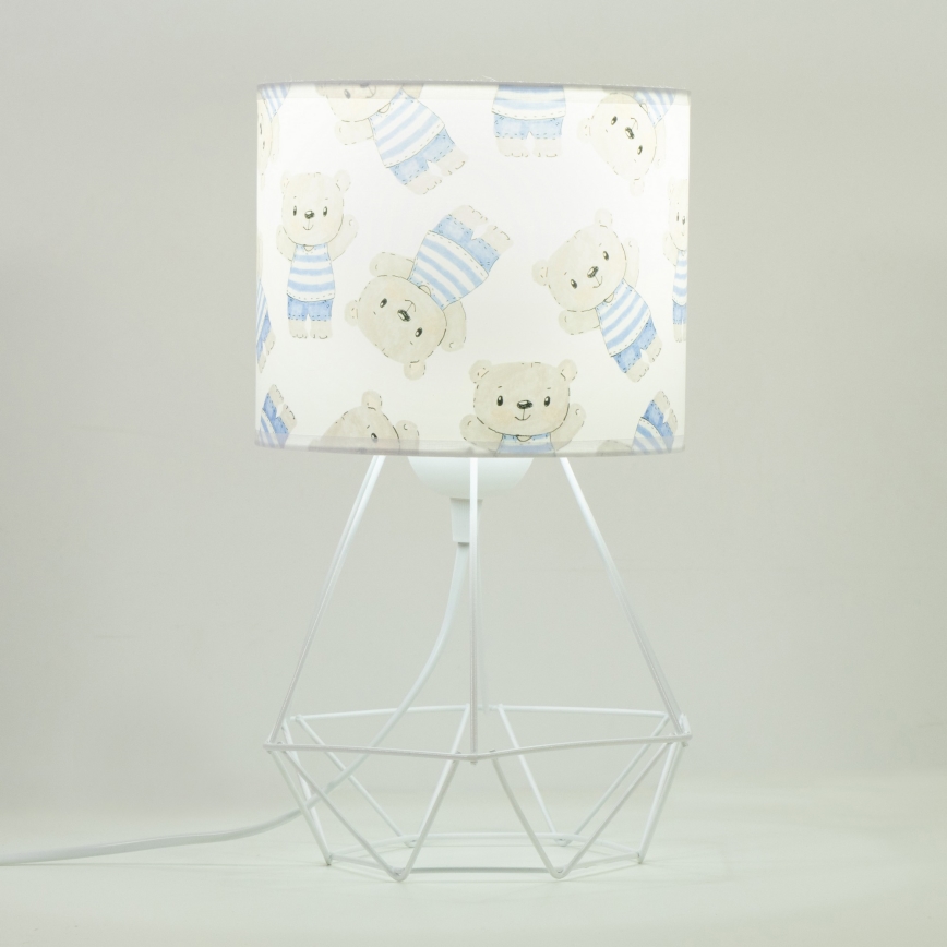 Dečija stona lampa KIDS ROOM 1xE27/60W/230V, prečnik 18 cm, medvedić