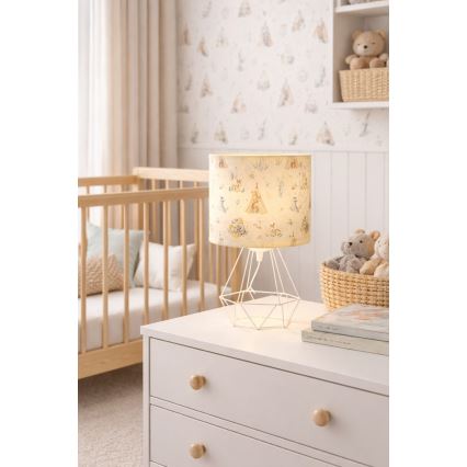 Dečija stona lampa KIDS ROOM 1xE27/60W/230V prečnik 18 cm sa životinjicama