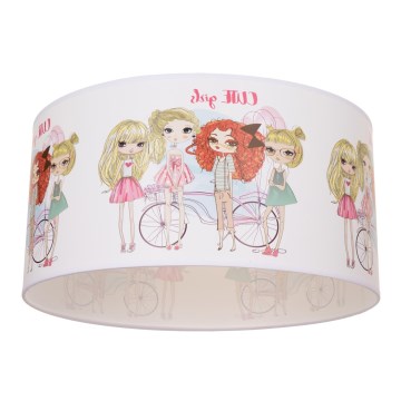 Dečija stropna svetiljka GIRLS VIBES 1xE27/60W/230V, prečnik 40 cm, za devojčice