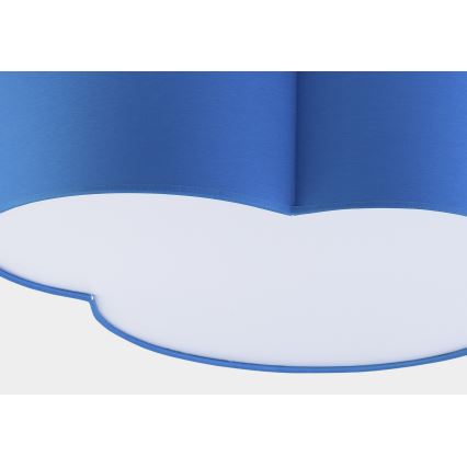 Dečije plafonsko svetlo CLOUD 4xE27/15W/230V plavo