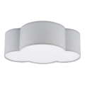 Dečije plafonsko svetlo CLOUD MINI 2xE27/15W/230V sivo
