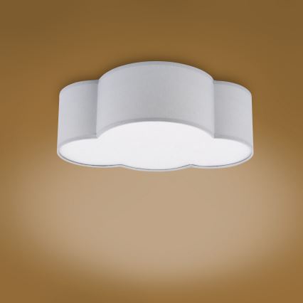 Dečije plafonsko svetlo CLOUD MINI 2xE27/15W/230V sivo