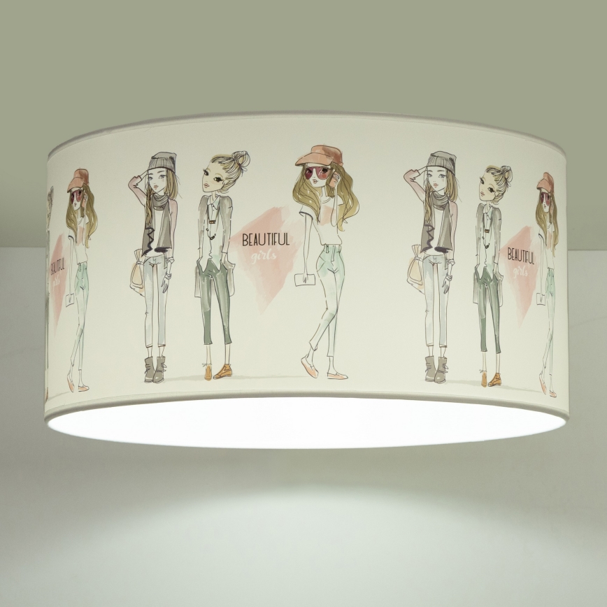 Dečije plafonsko svetlo GIRLS VIBES 1xE27/60W/230V, prečnik 40 cm, za devojčice