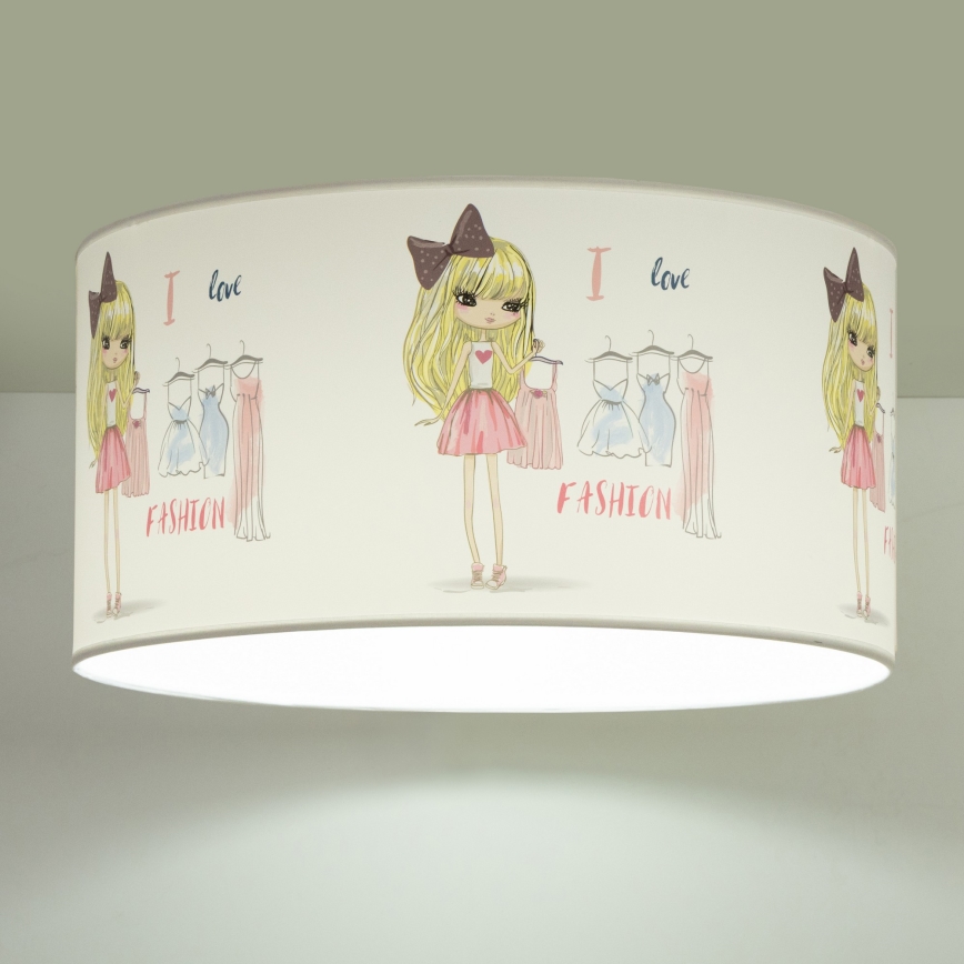 Dečije plafonsko svetlo GIRLS VIBES 1xE27/60W/230V prečnika 40 cm Volim modu